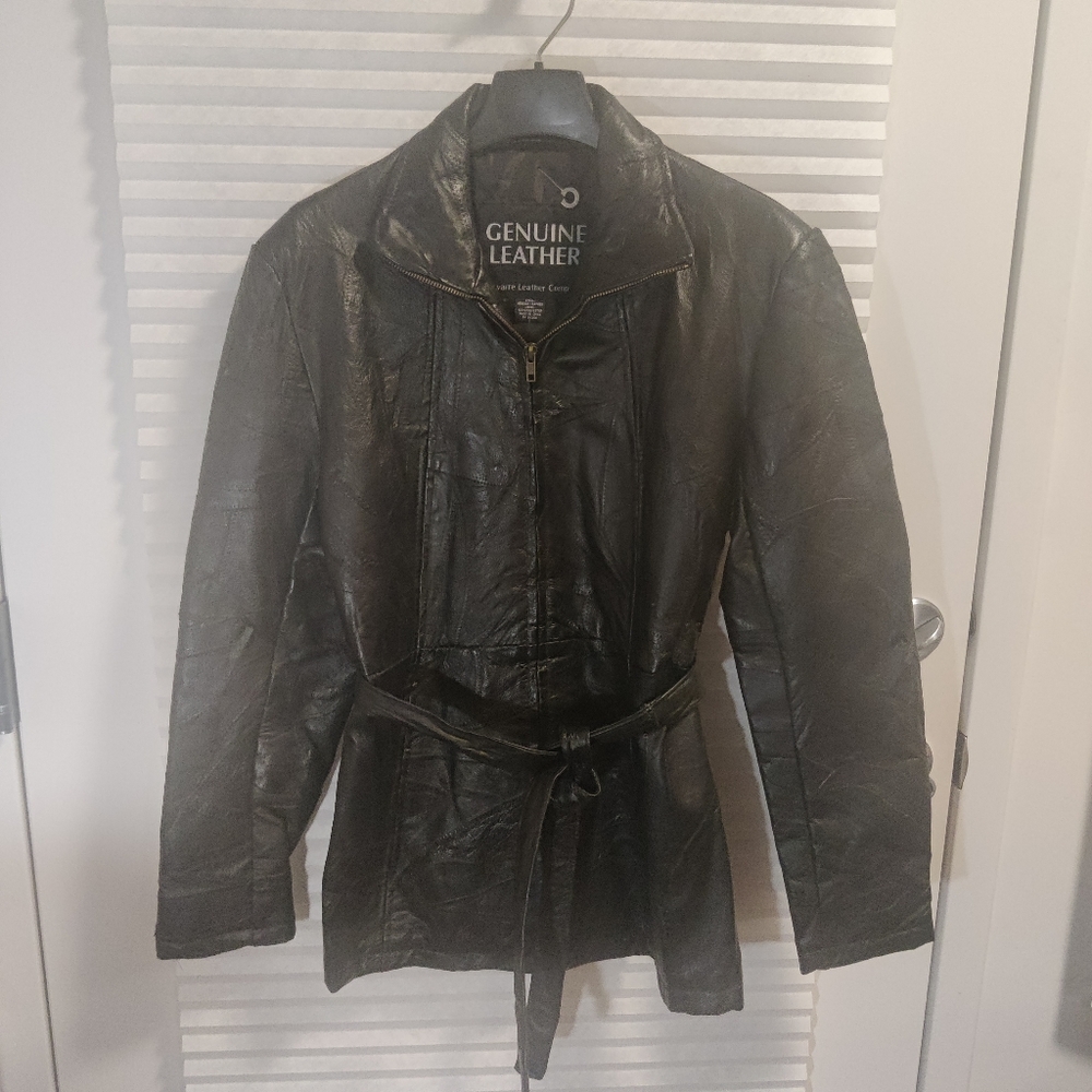 90's Patchwork Leather Jacket - image 1